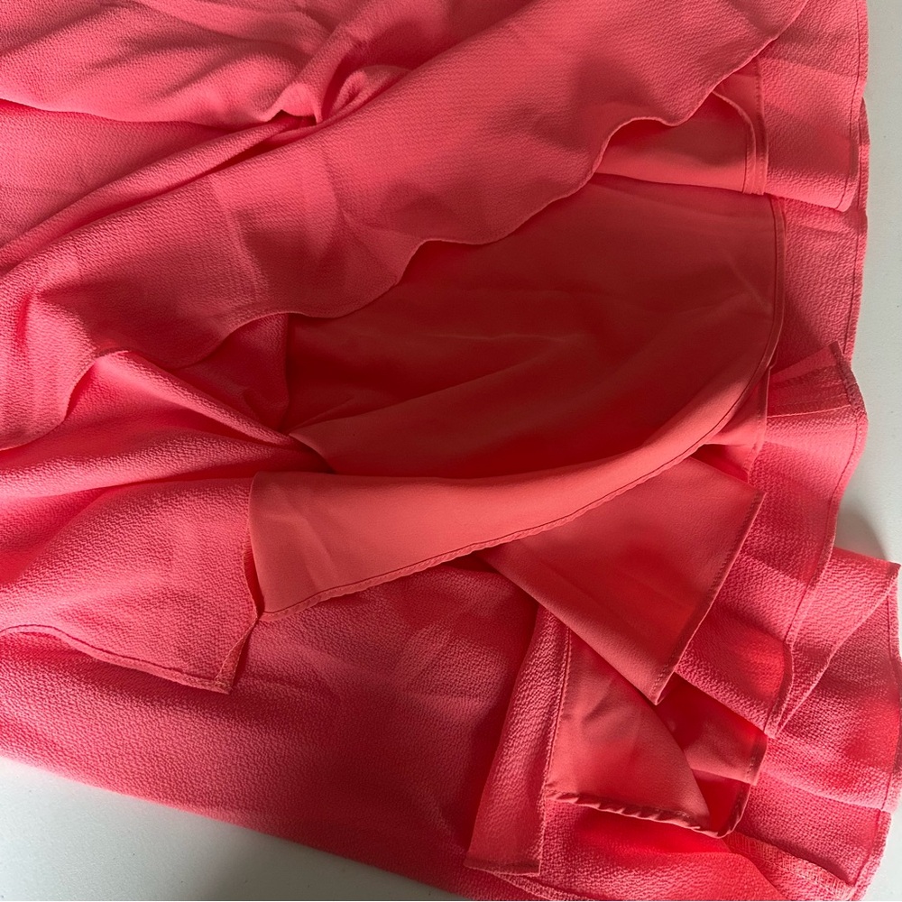 Black Halo Bow Front Fit & Flare Dress Pink Size 2 NWOT - Picture 8 of 12